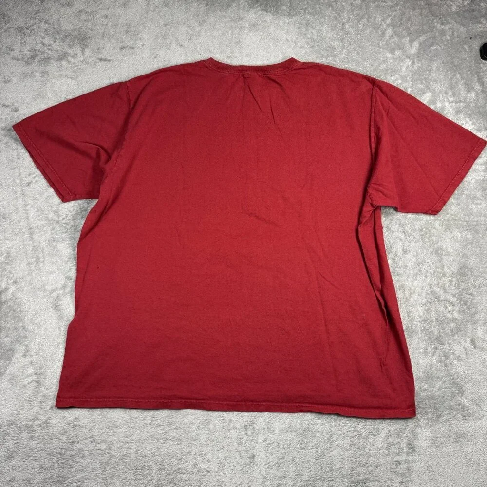 Y2K Ralph Lauren Polo Jeans Company Mens XXL Baggy Red T-Shirt Vintage Grunge